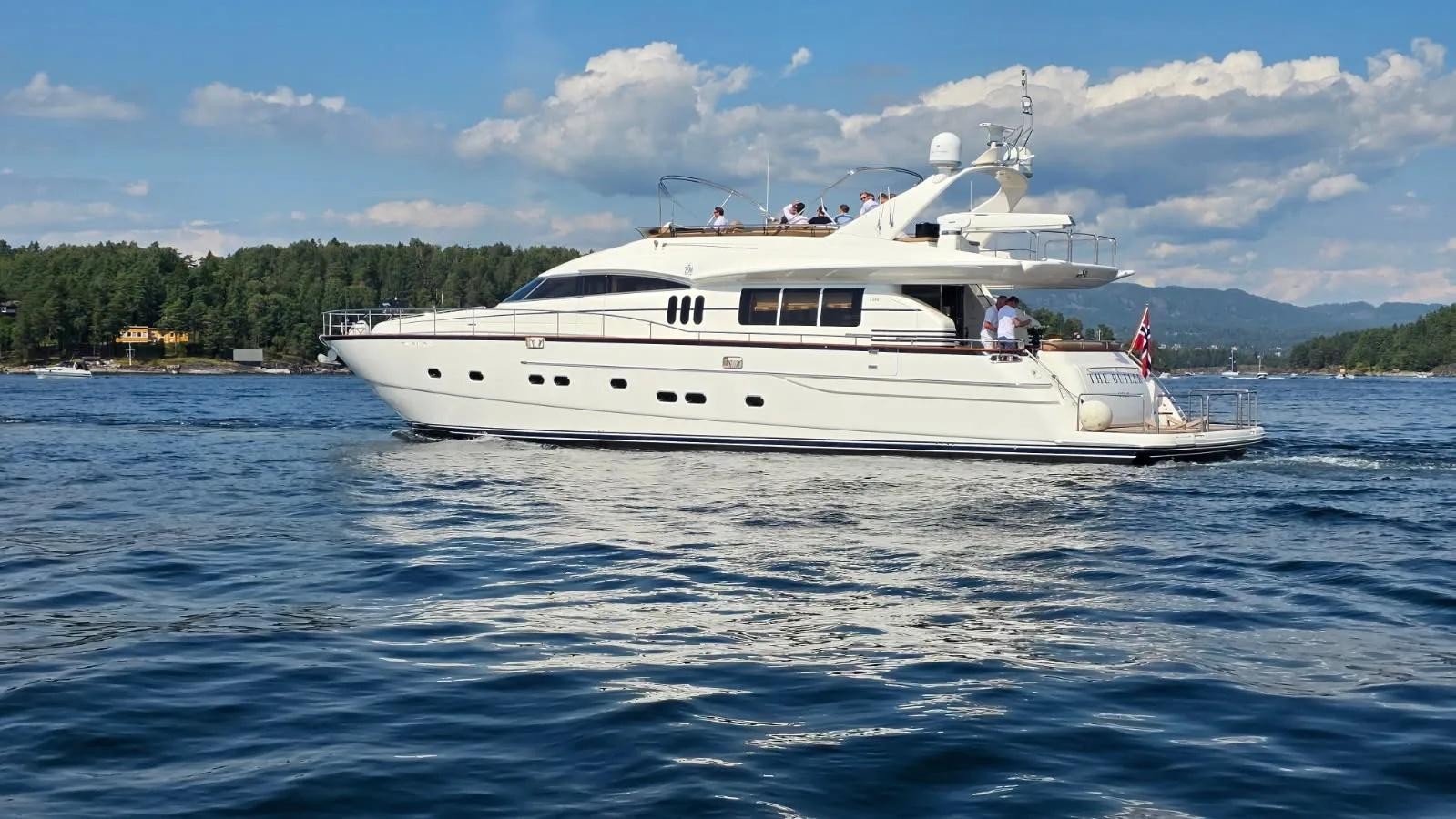 Marit — full exterior on the water