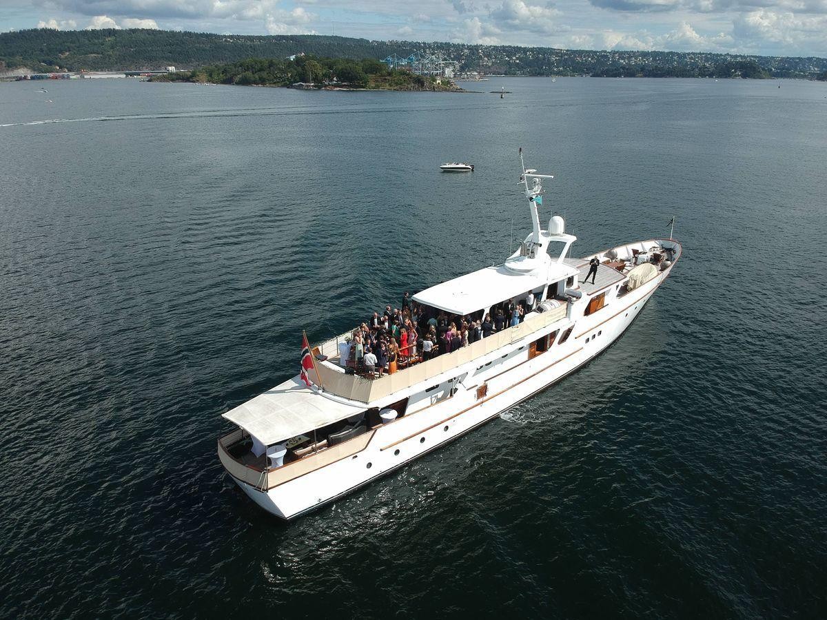 Ragnhild — aerial exterior on the Oslofjord